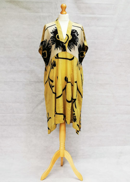 Preloved Cofur Cashual dress - vintage sari silk (XL) - Conscious Apparel